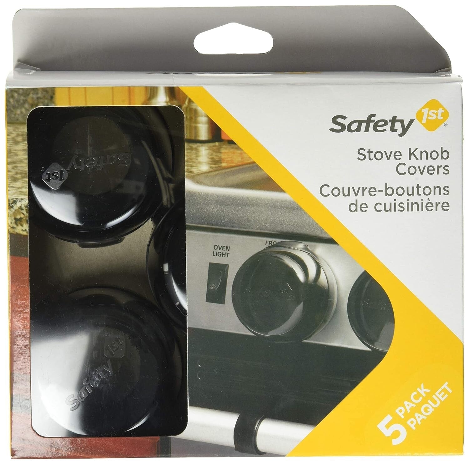 Safety Stove Knob Covers Child-Proof Clear View Baby Safety Knob Covers, 5 Count