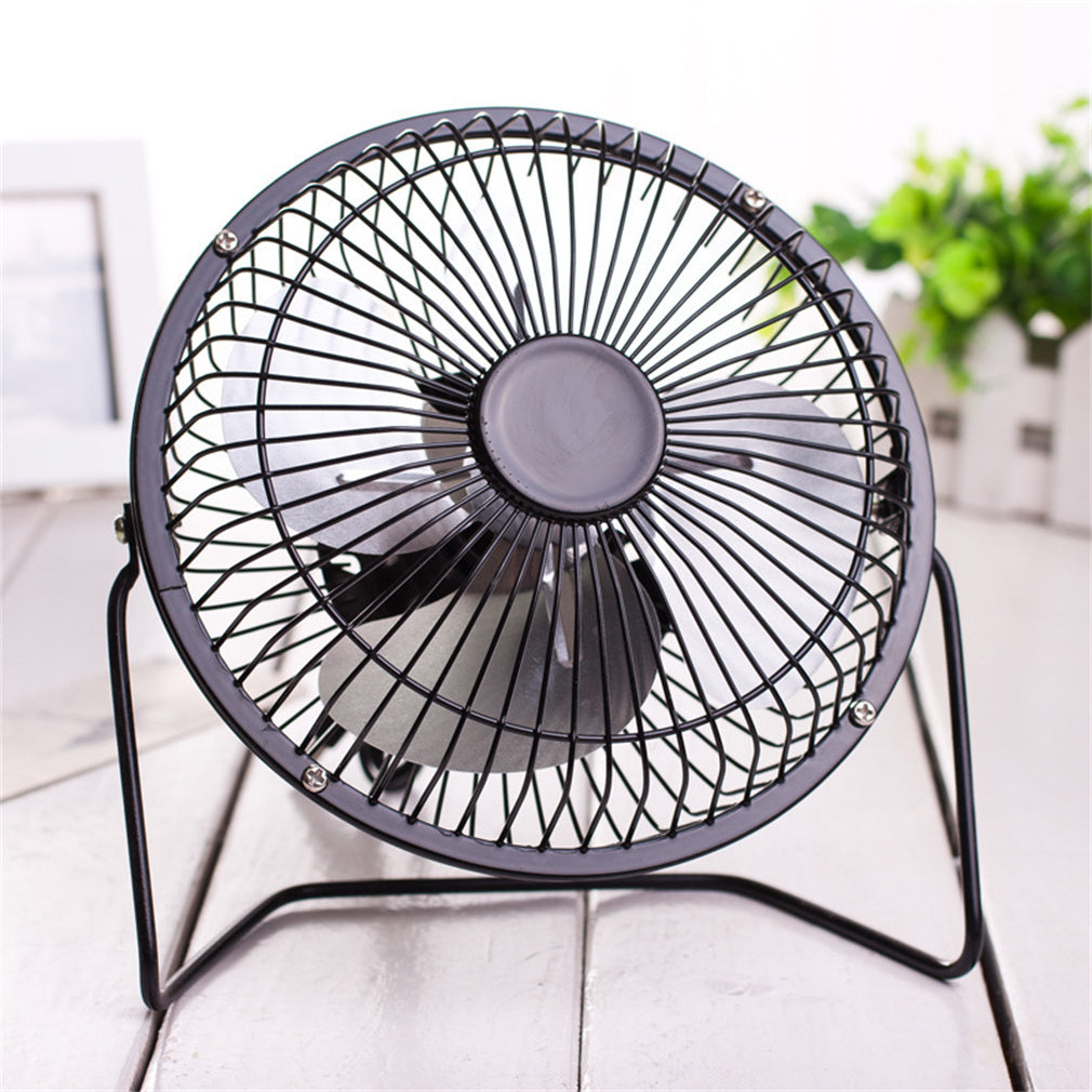 4'' Mini Desk Fan,  Portable 360 Degree Rotating Mini USB Table Desktop Personal Fan - Black