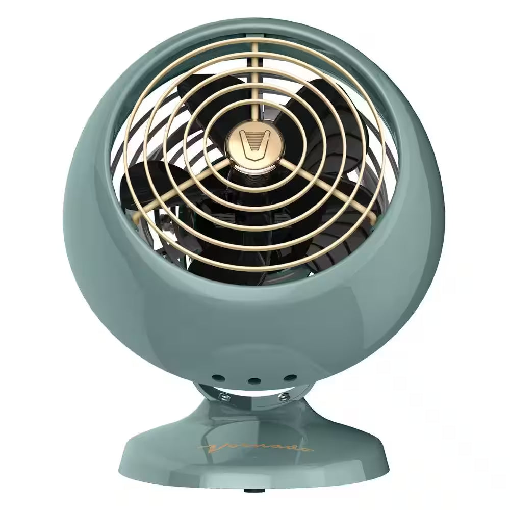 VFAN Mini Classic Personal Vintage Air Circulator Fan, Green