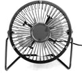 4'' Mini Desk Fan,  Portable 360 Degree Rotating Mini USB Table Desktop Personal Fan - Black
